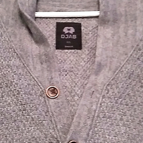 Men's Grey cardigan - Picture 3 of 3